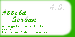 attila serban business card