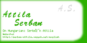 attila serban business card